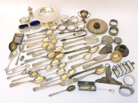 Lot 50 - A large assortment of silver items