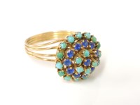 Lot 2 - A gold synthetic blue spinel