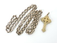 Lot 30 - A gold belcher link guard chain