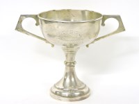 Lot 127 - A silver trophy