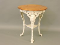 Lot 450 - A Victorian cast iron pub table