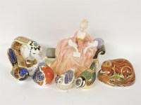 Lot 159 - Royal Crown Derby paperweights