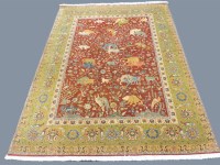 Lot 464 - An Indian Farahan hand knotted rug