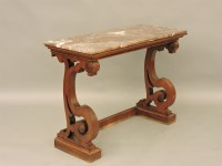 Lot 470 - A 19th century mahogany hall table