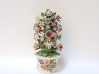 Lot 149 - A Bow porcelain group of flowers in a tub