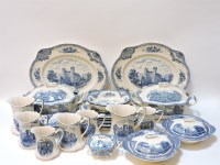Lot 209 - A vast quantity of blue and white tea and dinner wares