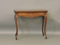 Lot 359 - A 19th century mahogany card table