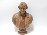 Lot 373 - A terracotta bust of Disraeli