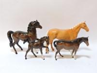 Lot 150A - Four Beswick horses