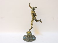 Lot 170 - A bronze figure of Mercury