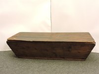 Lot 528 - An old pitch pine dough bin