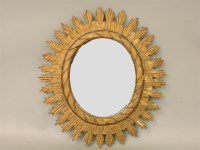 Lot 347A - A Spanish gilt mirror