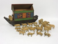 Lot 67 - A wooden Noah's Ark