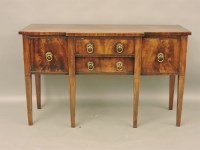 Lot 488 - A George III mahogany breakfront sideboard