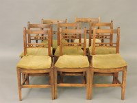 Lot 527 - A set of eight East Anglian elm and ash chairs