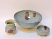 Lot 113 - A collection of 20th century Chinese jun wares