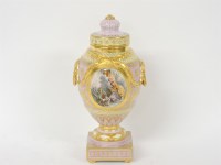 Lot 122 - A porcelain urn and cover