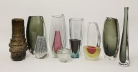Lot 206 - A large collection of Scandinavian and other 20th century studio glasswares