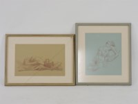 Lot 410 - Phillip Hood
RECLINING FEMALE NUDE STUDIES
Two