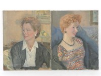 Lot 407 - David Ghilchik 
‘PORTRAIT STUDY ONE’;
‘PORTRAIT STUDY TWO’
A pair