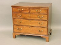 Lot 524 - A mahogany chest of drawers