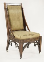 Lot 387 - A Gothic Revival mahogany single chair