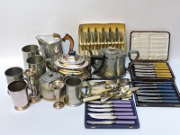 Lot 210 - A large quantity of silver plate and stainless steel