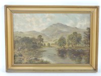 Lot 395 - Henry Cooper (19th century)
A RIVER IN A HILLY LANDSCAPE
Signed l.r.