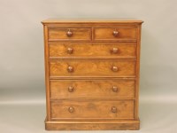 Lot 433 - A Victorian mahogany chest