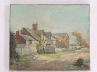 Lot 408 - James Herbert Snell (1861-1935)
COUNTRY LANE WITH COTTAGE