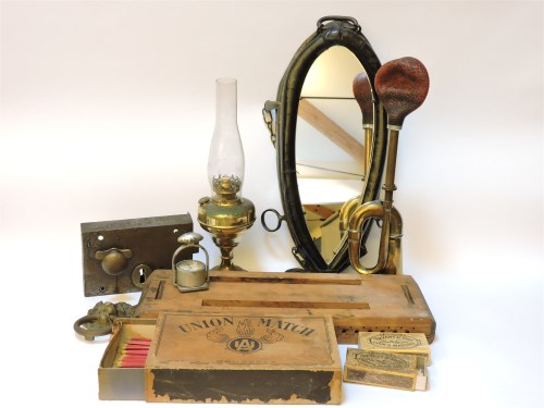 Lot 216 - A horse yoke mirror