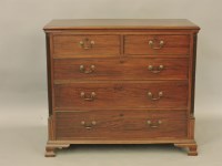 Lot 441 - A 19th century mahogany chest of drawers