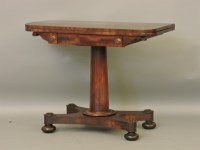 Lot 393 - A Victorian mahogany card table