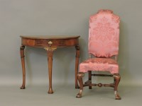 Lot 405 - A reproduction high back chair