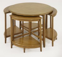 Lot 152 - A nest of maple tables