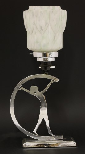 Lot 164 - An Art Deco chrome table lamp