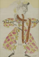 Lot 330 - Doris Zinkeisen (1898-1991)
COSTUME DESIGN FOR WINIFRED OUGHTON AS MRS JONES
Signed l.r.