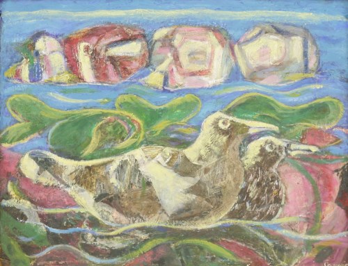 Lot 359 - Alexander Sonnis (1904-1997)
TWO SEAGULLS ON A NEST
Signed l.r.