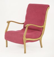 Lot 424 - An Italian 'Mitzi' bentwood armchair with brass detail