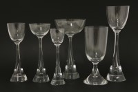 Lot 488 - A contemporary suite of glass