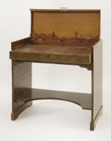 Lot 175 - An Art Deco walnut and rosewood writing table