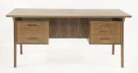 Lot 620 - A Danish rosewood desk