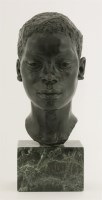 Lot 596 - Sharon Keenan (20th Century)
a bronze bust of a black boy