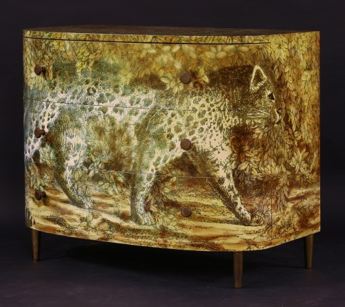 Lot 409 - A 'Leopard' chest of drawers