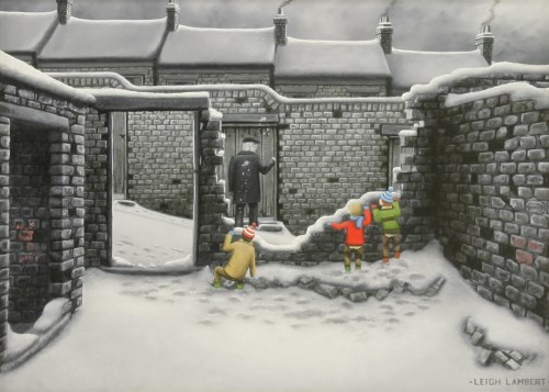 Lot 357 - Leigh Lambert (b.1979)
'WHO THREW THAT'
Signed l.r.