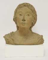 Lot 386 - A stoneware portrait study bust