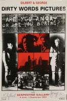 Lot 573 - Gilbert and George (b.1943 and b.1942) 
'DIRTY WORDS PICTURES'
Two offset lithographic posters for the Serpentine Gallery Exhibition