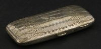 Lot 63 - A silver cigar case