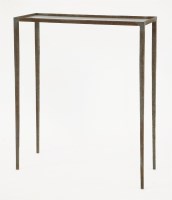 Lot 186 - A wrought iron console table