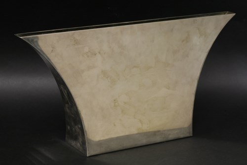 Lot 403 - A silver-plated vase